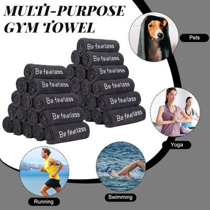 36-Pack Microfiber Gym Towels – Soft, Quick-Drying, Sweat Absorbent (32" x 16")