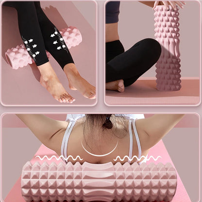 Yoga Foam Roller & Pilates Block Set – Muscle Massage, Fitness Recovery Equipment