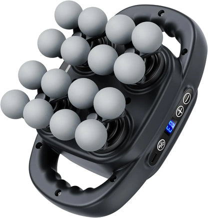 16 Head Massage Gun Deep Tissue, Back Massager for Athletes Pain Relief, Multi Head Massage Gun with 3 Modes 30 Intensities