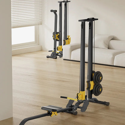 LAT Pulldown Machine 100KG Home Gym with High Low Pulley & Row Bars