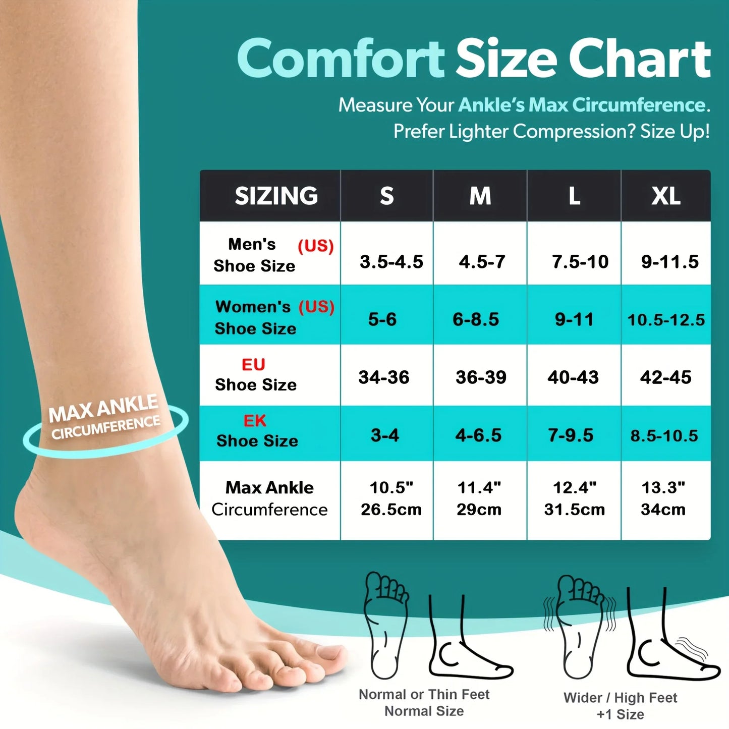Ankle Compression Socks – Open-Toe Foot Sleeves with Arch & Ankle Support for Recovery & Training