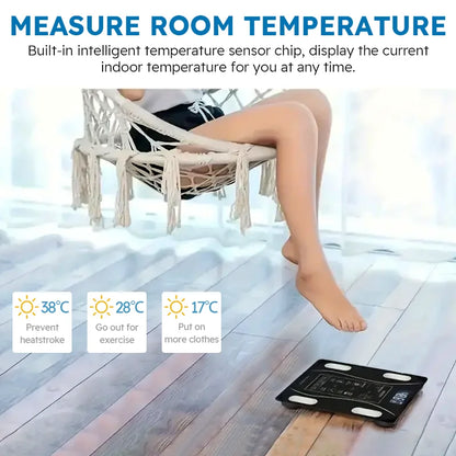 Smart Body Fat Scale – Wireless Digital Bathroom Scale with Body Composition Analyzer & LED Display