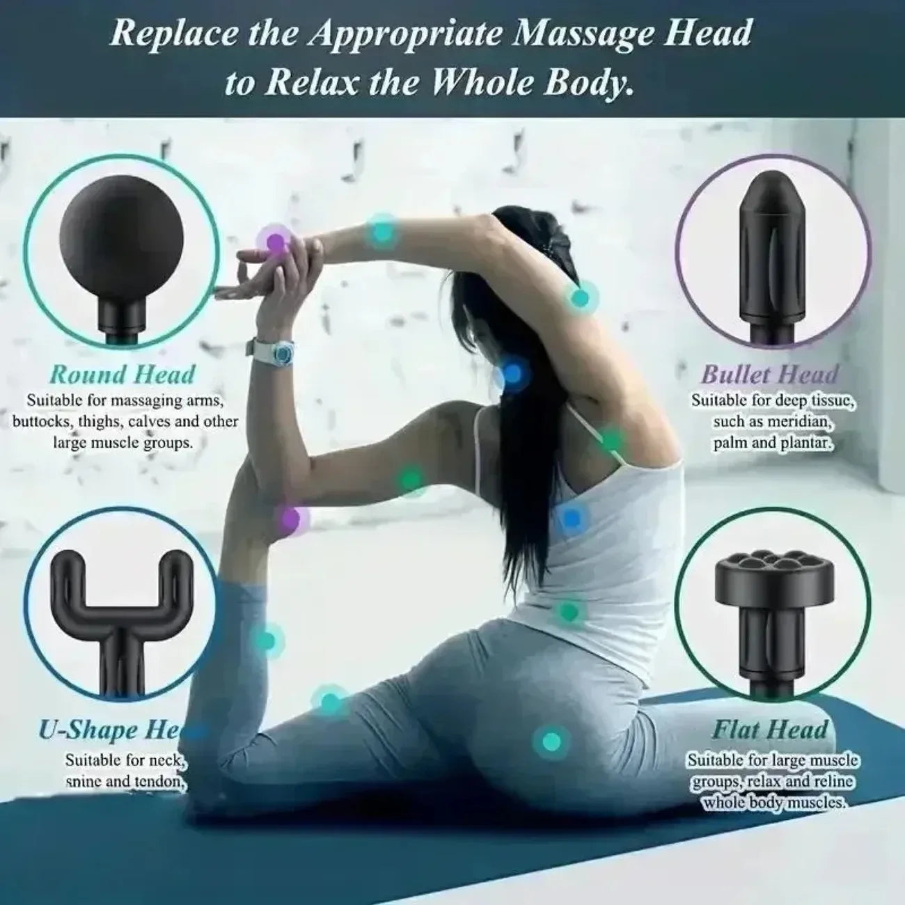 Mini USB Massage Gun – Portable Quiet Muscle Relaxer for Neck, Shoulders, Back & Travel Recovery