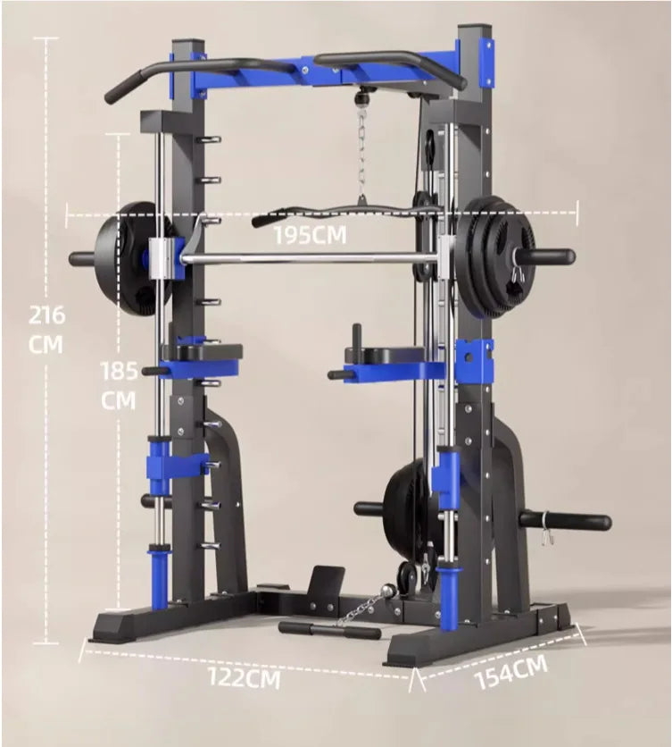 Multi-Function Smith Machine Home Gym – All-in-One Strength Training & Squat Rack System