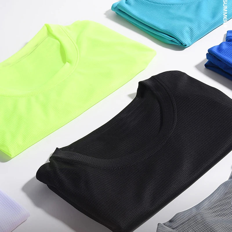 Men’s Oversized Quick-Dry T-Shirt – Gym, Running & Fitness Short Sleeve Top