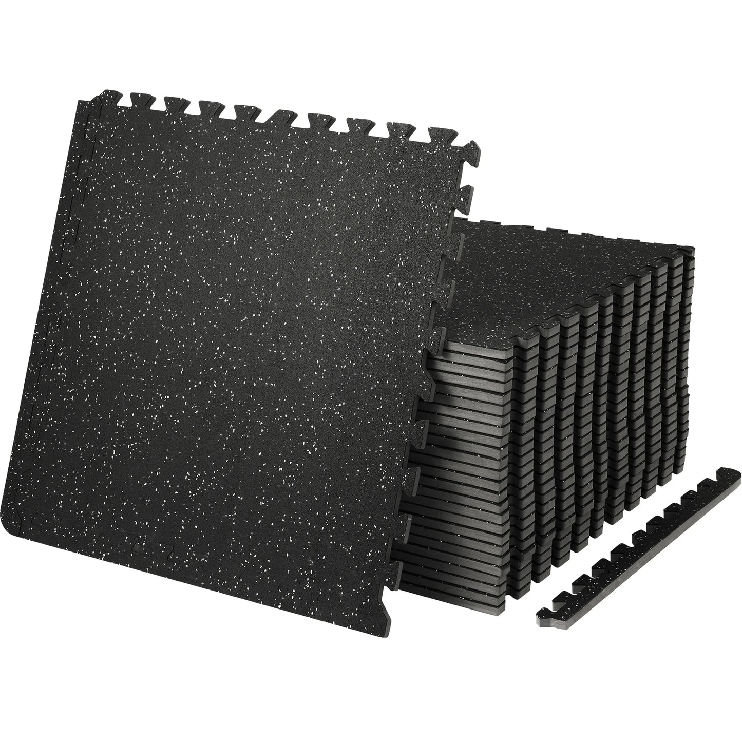 Interlocking Workout Floor Mats – EVA Foam with Rubber Top (1/2")