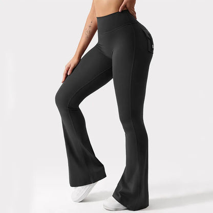 Women’s High-Waisted Cargo Leggings – Stretch Yoga, Running & Fitness Tights with Pockets