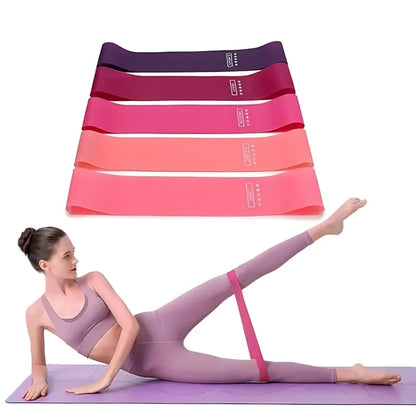 5-Piece Resistance Bands Set for Strength Training & Travel