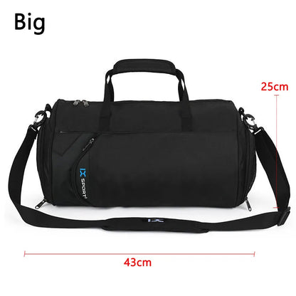 Large Fitness Gym Bag – Wet/Dry Compartments, Shoe Storage, Travel & Workout Duffel