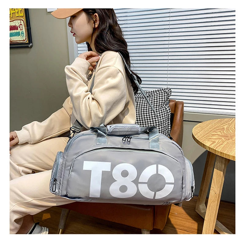 Gym Sports Backpack – Fitness Travel Duffle Bag with Shoe Compartment for Yoga & Workout