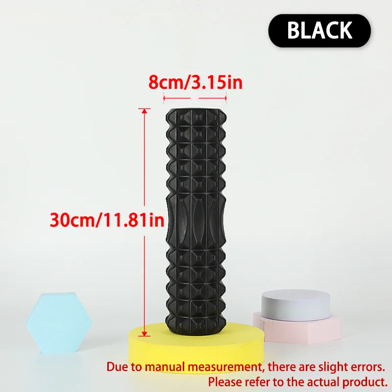 Foam Massage Roller (30/45cm) – Deep Tissue Muscle Relief for Fitness, Physiotherapy & Sports Recovery
