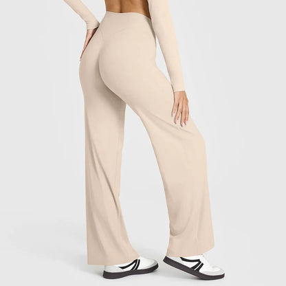 SoftMotion Straight-Leg High Waist Yoga Bottoms