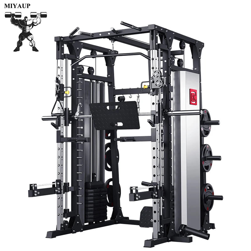 MIYAUP Smith Machine Home Gym – Multifunctional Squat Rack & Strength Training System