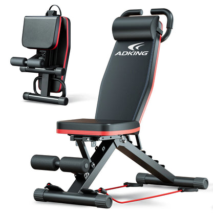 Foldable Adjustable Weight Bench (1000 lb Capacity, 6 Positions)