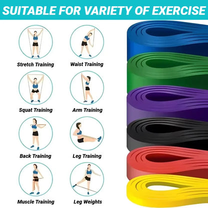 TPE Resistance Bands for Strength Training, Yoga & Fitness