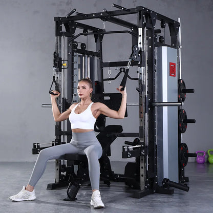 MIYAUP Smith Machine Home Gym – Multifunctional Squat Rack & Strength Training System