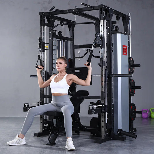 MIYAUP Smith Machine Home Gym – Multifunctional Squat Rack & Strength Training System