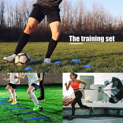 Speed & Agility Training Set – 20ft Agility Ladder, Cones, Resistance Parachute & Speed Training Equipment