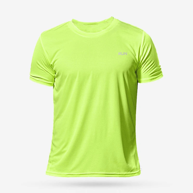 Men’s Oversized Quick-Dry T-Shirt – Gym, Running & Fitness Short Sleeve Top