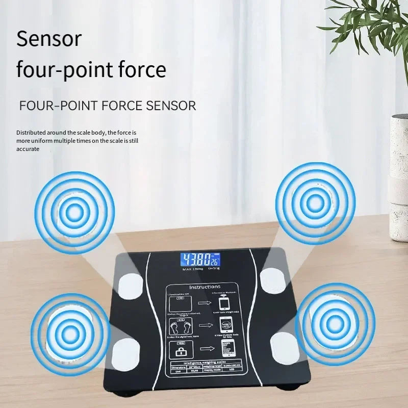 Smart Body Fat Scale with Bluetooth & Precision Tracking