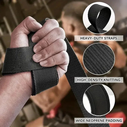 Adjustable Non-Slip Wrist Straps for Lifting & Grip Support