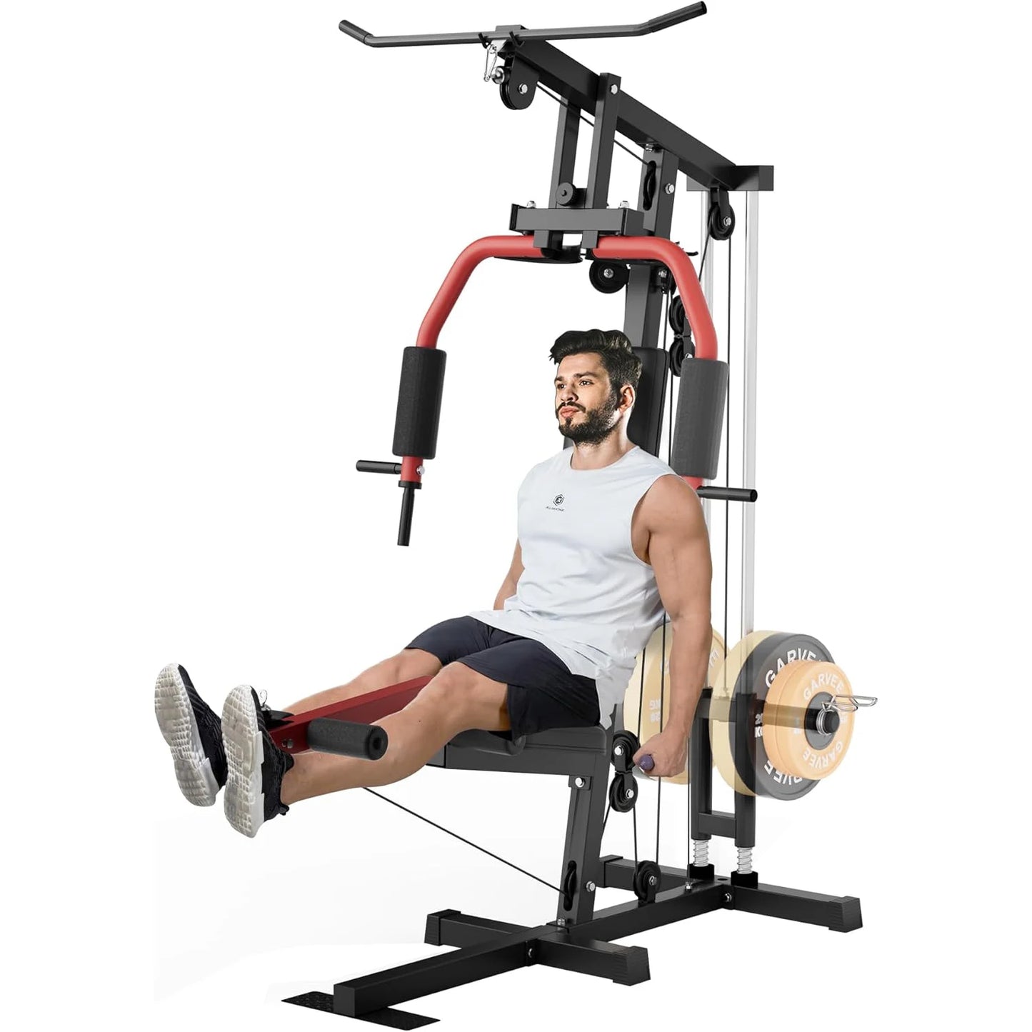 Full Body Home Gym Machine with Chest Press, LAT Pulldown, Leg Extension & Cable System