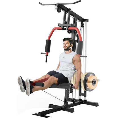 Full Body Home Gym Machine with Chest Press, LAT Pulldown, Leg Extension & Cable System