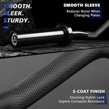Brand new fast shipping EZ Curl Bar Weight Set 2 Inch Easy Curl Barbell with Weight Plates for Strength Training