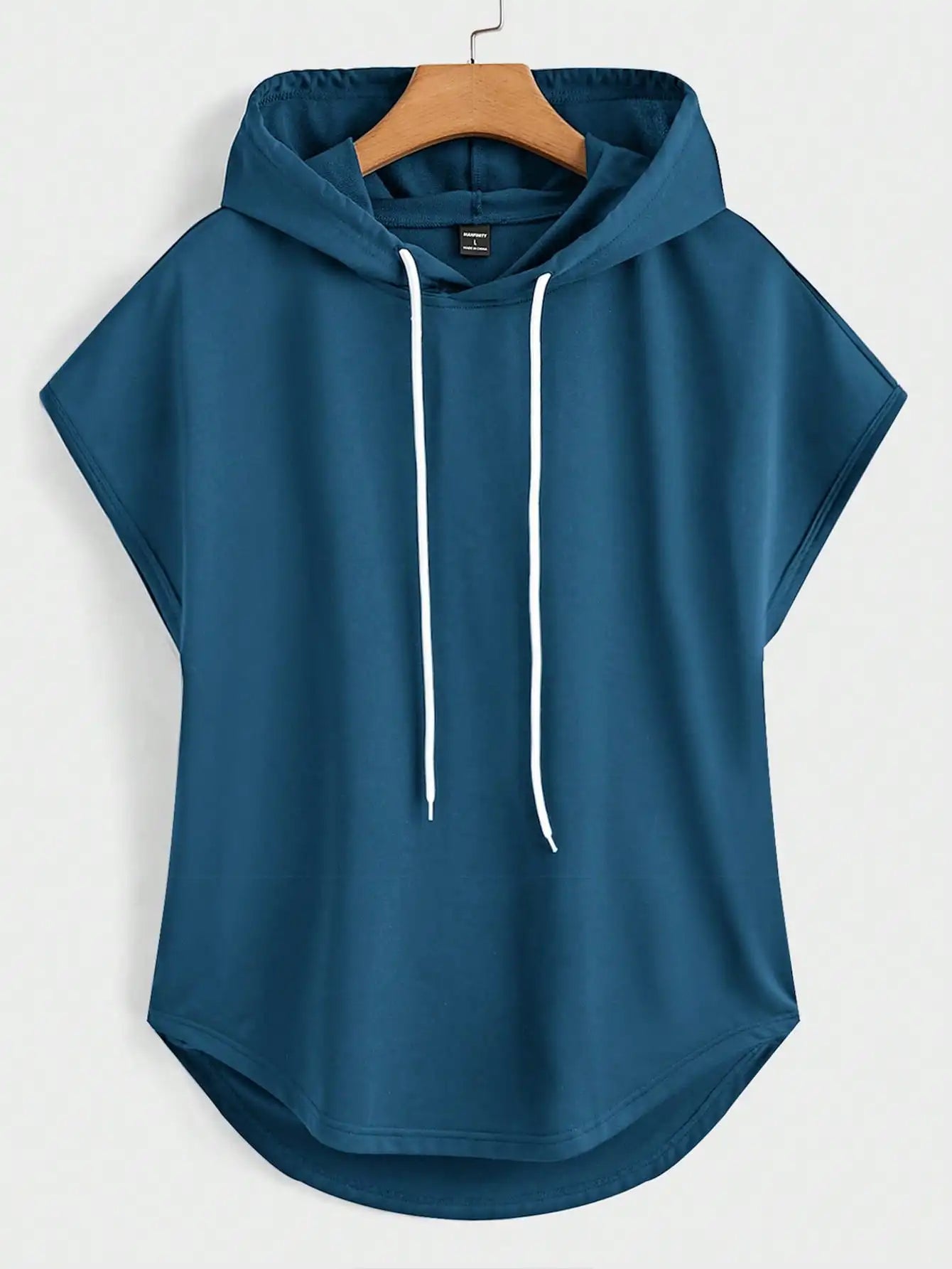 Men's Sleeveless Hooded Tank Top Casual Streetwear Summer Gym Pullover