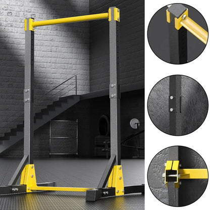 Pull Up Station, Portable Pull-up Bar Station, Free Standing Pull Up Bar for Home Gym, Pull Up Stand Station 400LBS with 11 Gear