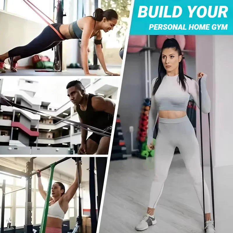 TPE Resistance Bands for Strength Training, Yoga & Fitness