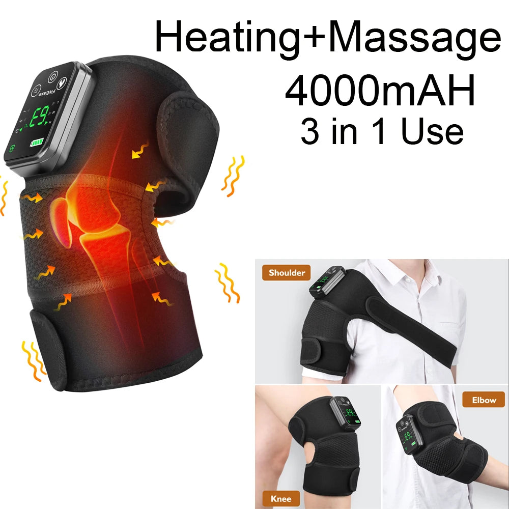 Electric Shoulder Heating Pad Massager – Vibration Therapy Wrap for Pain Relief & Muscle Recovery