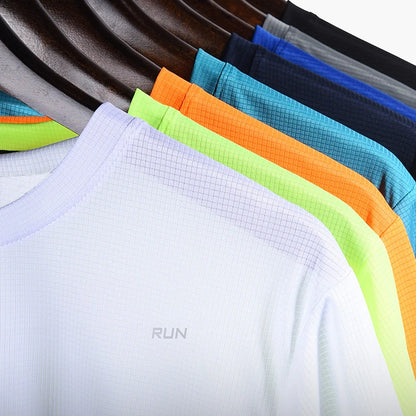 Men’s Oversized Quick-Dry T-Shirt – Gym, Running & Fitness Short Sleeve Top