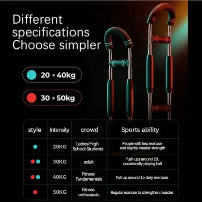 Adjustable Arm Trainer – Chest, Forearm & Grip Strength Exercise Equipment for Home Fitness