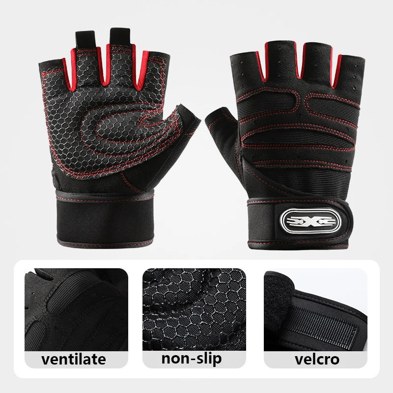 Gym Gloves for Men Women Fitness Weight Lifting Wristband  Exercise Cycling Glove Shockproof