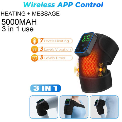 Electric Shoulder Heating Pad Massager – Vibration Therapy Wrap for Pain Relief & Muscle Recovery