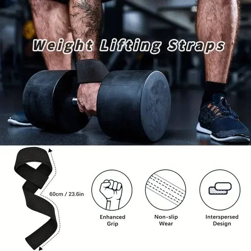 Adjustable Non-Slip Wrist Straps for Lifting & Grip Support