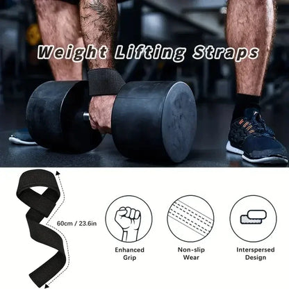 Adjustable Non-Slip Wrist Straps for Lifting & Grip Support