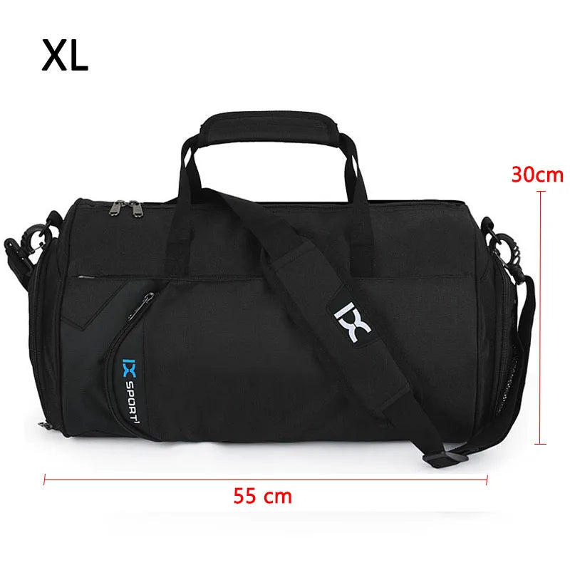 Large Fitness Gym Bag – Wet/Dry Compartments, Shoe Storage, Travel & Workout Duffel