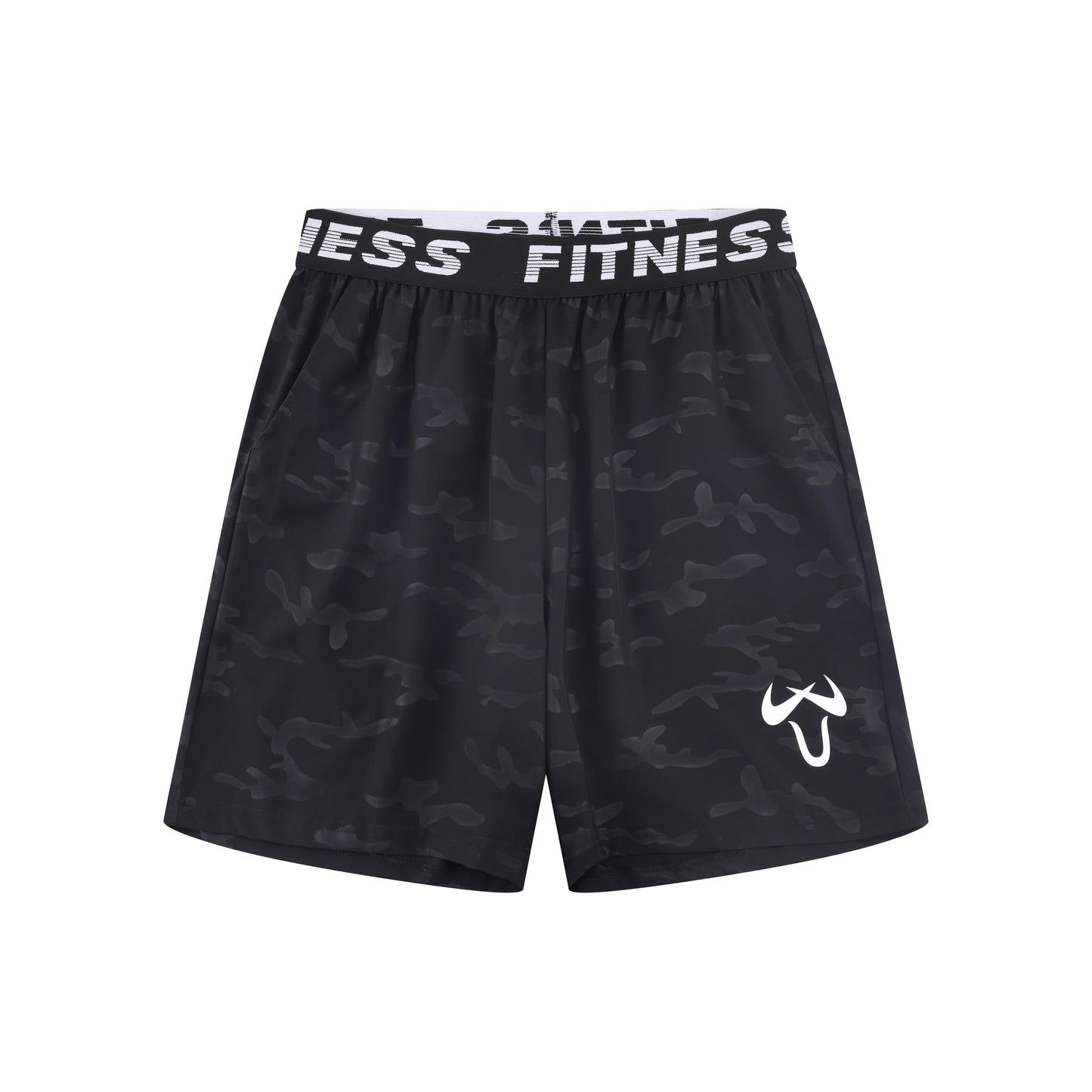 Men’s Quick-Dry Athletic Shorts – Lightweight, Elastic Waist, Drawstring & Geometric Design